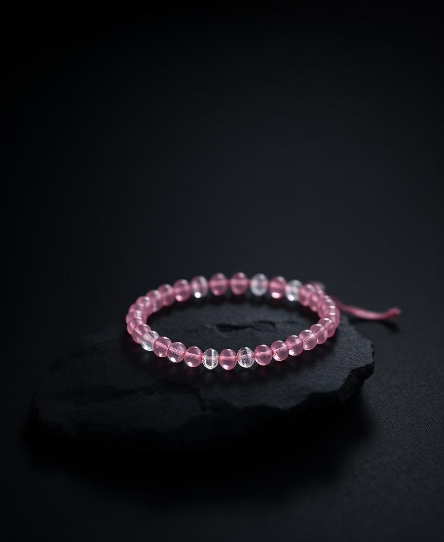 Rosé Kristal Bileklik